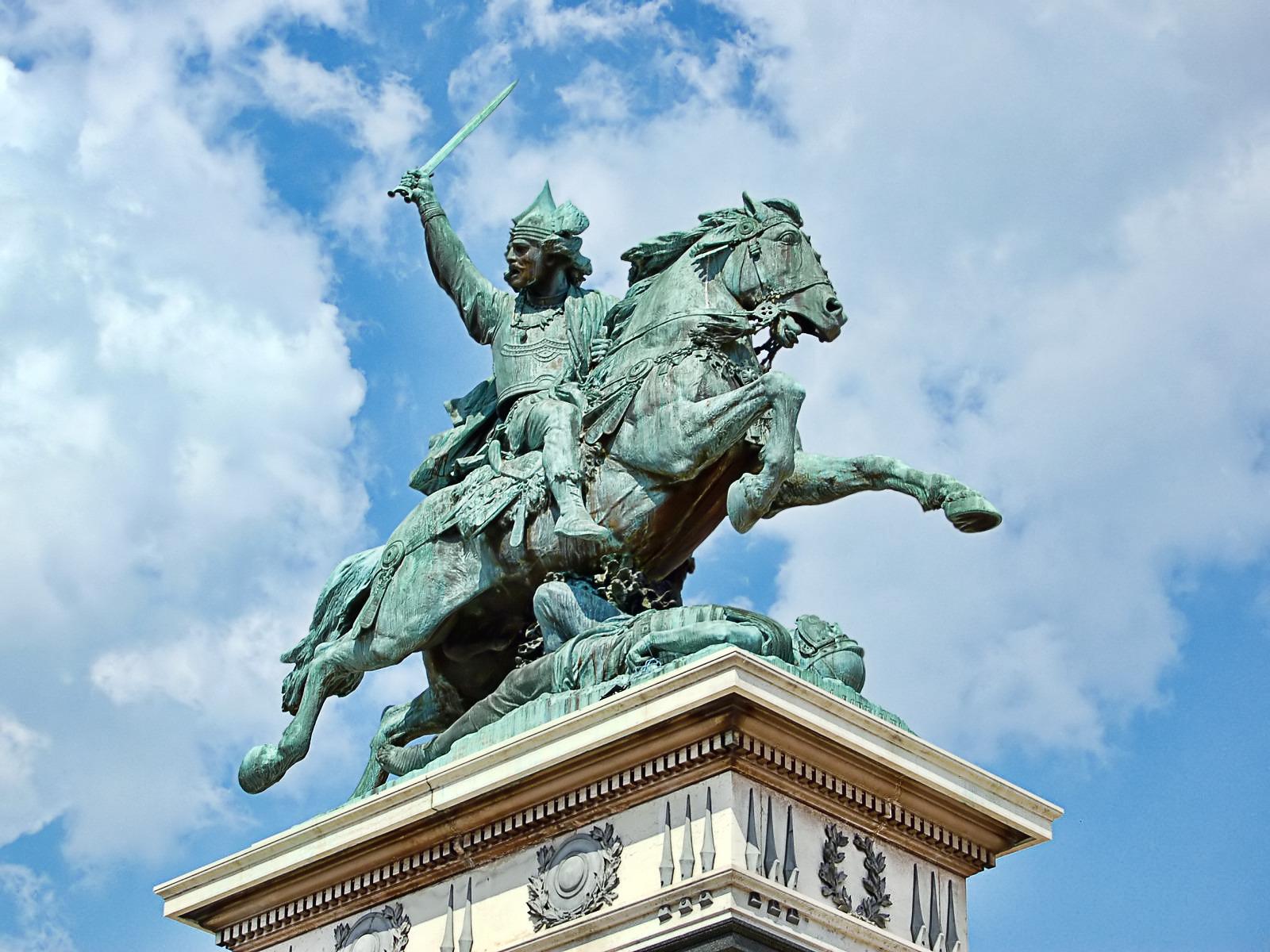 Place de Jaude Clermont standbeeld Vercingétorix