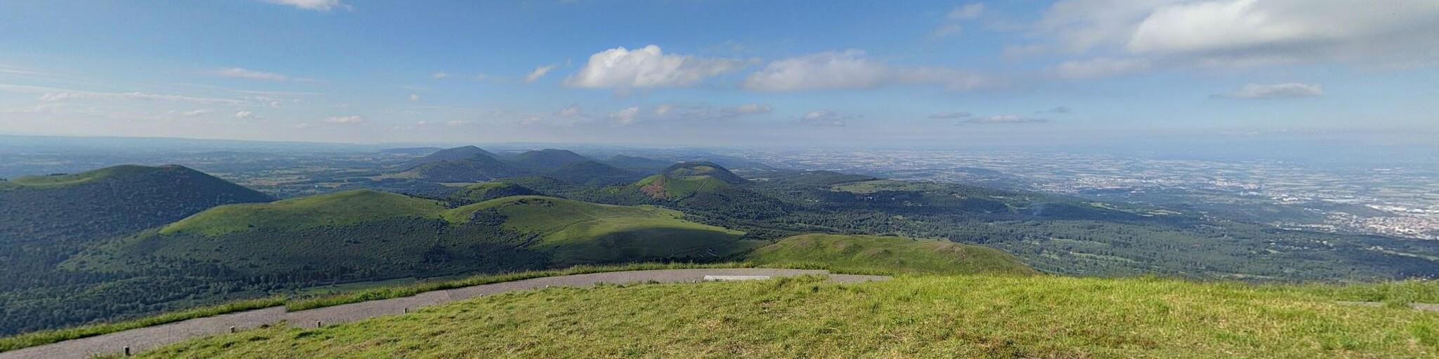 Top Puy-de-Dôme panorama vulkanen